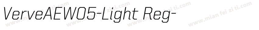 VerveAEW05-Light Reg字体转换